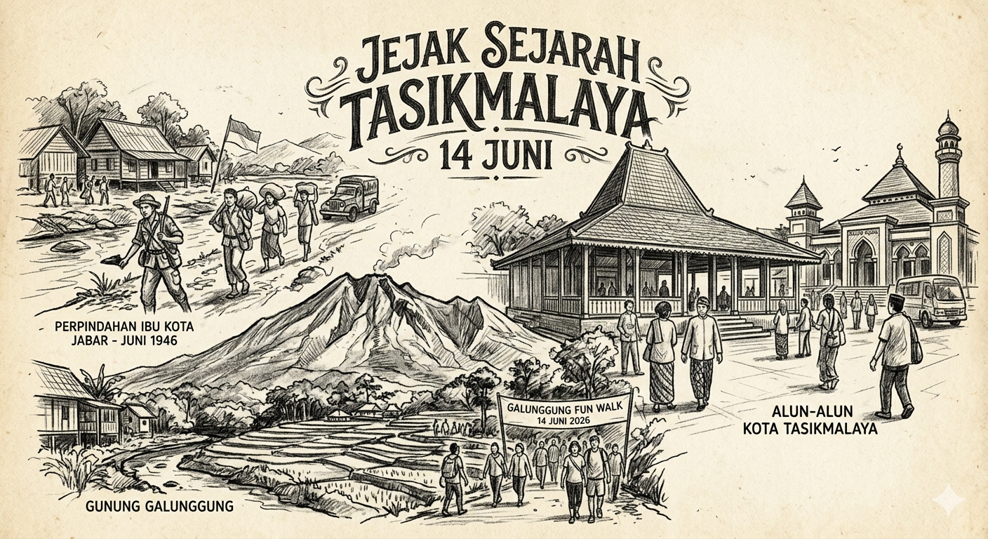 DJEJAK SEJARAH TASIKMALAYA HARI INI 14 JUNI 2026